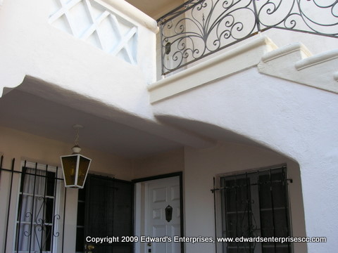 Apartment Staircase rebuilt including framing and stucco.