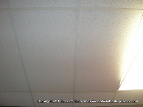 Edward's Enterprises Drop Ceiling and Drywall Services in Winnetka, CA 91306: Retail drop ceiling damage repaired and refitted by Edward's Enterprises