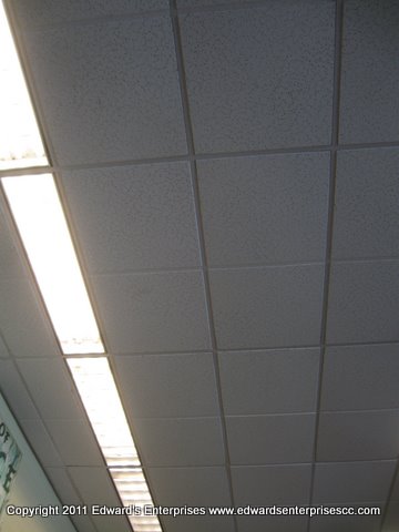 Retail drop ceiling work in progress by Edward's Enterprises: Edward’s Enterprises Ceilings.