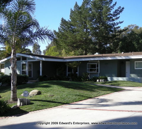 Residential remodeling project of Edward's Enterprises: Beautiful home in the Las Posas Estates of Camarillo which we repaired fascia, painted, repaired plumbing, electrical and stucco, as well as closet organizers and interior work.