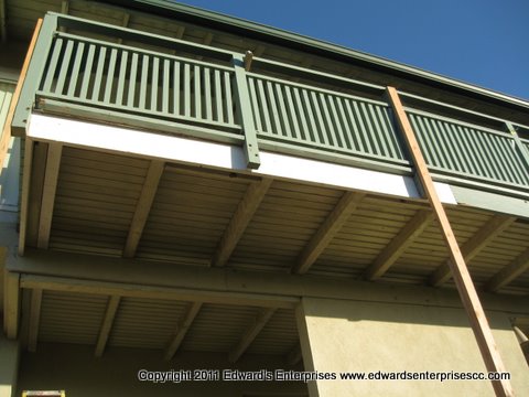 Deck railing remodeling by Edward's Enterprises Santa Clarita, CA Deck Installations