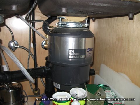 Ojai, CA 3/4 Horse Power Garbage Disposal Installation in progress