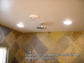 recessed light fixtures installed