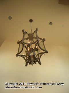 Residential Light Fixtures project Edward's Enterprises Light Fixtures Service completed