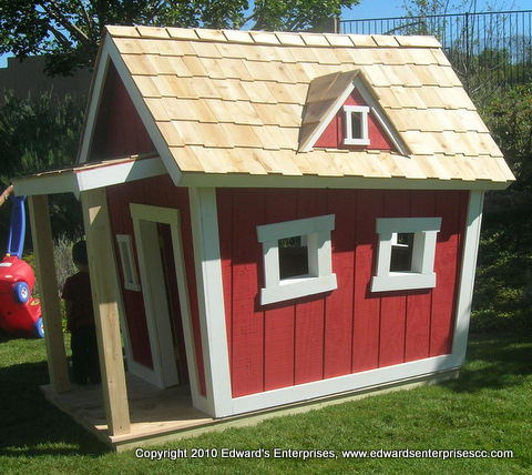 Hourly Handyman Services: Child's playhouse we assembled for a handyman customer.