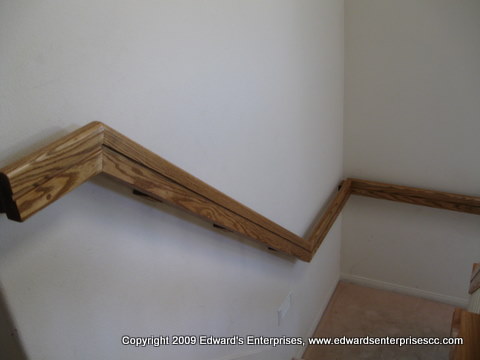 Carpentry project of Edward's Enterprises: Stair and landing guard rails