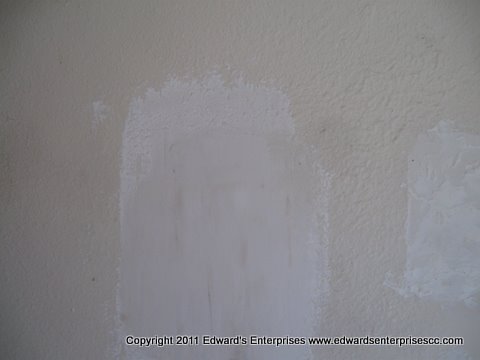 Residential wall patching on a wide surface