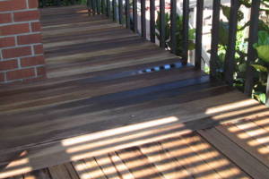 Landscaping Pressure Washing Wood Patio - Landscaping
