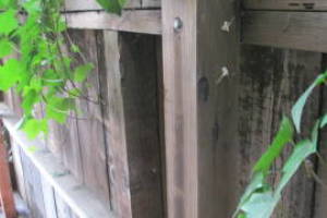Carpentry Fence Leaning Repair - Carpentry