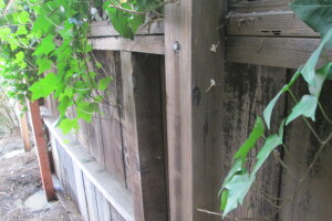 Carpentry Fence Leaning Repair - Carpentry