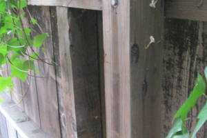 Carpentry Fence Leaning Repair - Carpentry