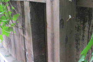 Carpentry Fence Leaning Repair - Carpentry