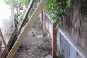 Carpentry Fence Leaning Repair - Carpentry