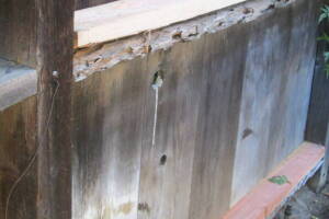 Carpentry Fence Leaning Repair - Carpentry