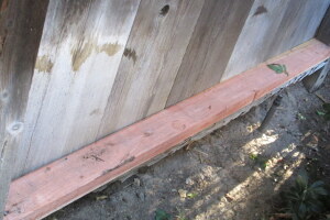 Carpentry Fence Leaning Repair - Carpentry