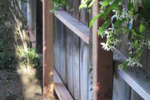 Carpentry Fence Leaning Repair - Carpentry