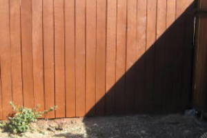 Carpentry Fence Stain Refinish - Carpentry