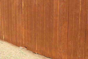 Carpentry Fence Stain Refinish - Carpentry