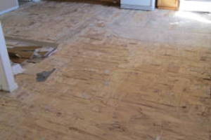 Carpentry Sublfloor Replacement Flooring - Carpentry