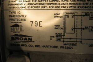 Electrical Bath Exhaust Light Fix - Electrical