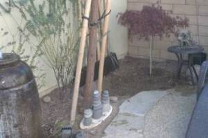 Landscaping Yard Fountain Hose Repair - Landscaping
