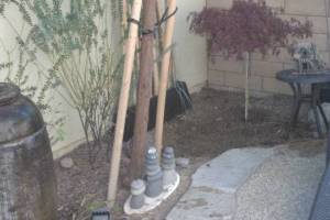 Landscaping Yard Fountain Hose Repair - Landscaping