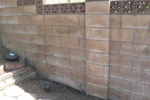 Landscaping Pressure Washing Concrete Wall - Landscaping
