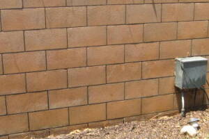 Landscaping Pressure Washing Concrete Wall - Landscaping