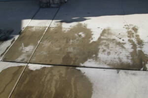 Landscaping Pressure Washing Driveway Spots - Landscaping