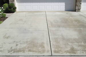 Landscaping Pressure Washing Driveway Spots - Landscaping