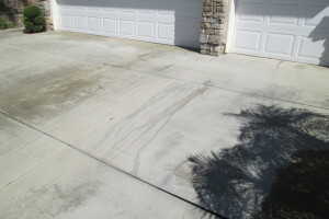 Landscaping Pressure Washing Driveway Spots - Landscaping