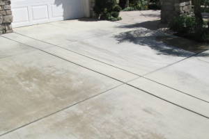 Landscaping Pressure Washing Driveway Spots - Landscaping