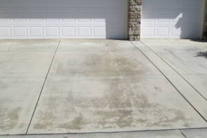 Landscaping Pressure Washing Driveway Spots - Landscaping