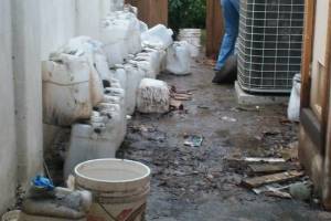 Landscaping Pressure Washing Oil Yard Debris - Landscaping