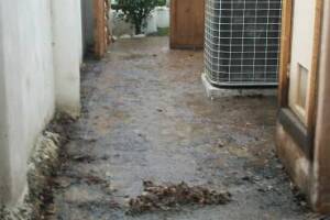 Landscaping Pressure Washing Oil Yard Debris - Landscaping