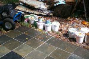 Landscaping Pressure Washing Paint Drops - Landscaping