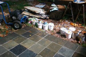 Landscaping Pressure Washing Paint Drops - Landscaping