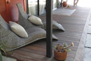 Landscaping Pressure Washing Wood Patio - Landscaping