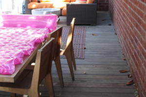 Landscaping Pressure Washing Wood Patio - Landscaping