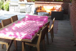 Landscaping Pressure Washing Wood Patio - Landscaping