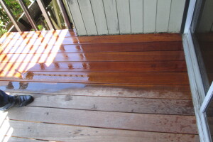 Landscaping Pressure Washing Wood Patio - Landscaping
