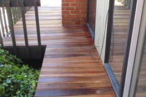 Landscaping Pressure Washing Wood Patio - Landscaping