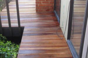 Landscaping Pressure Washing Wood Patio - Landscaping