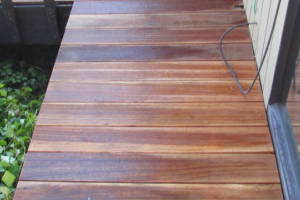 Landscaping Pressure Washing Wood Patio - Landscaping
