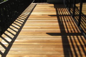 Landscaping Pressure Washing Wood Patio - Landscaping