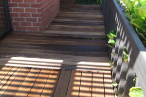 Landscaping Pressure Washing Wood Patio - Landscaping