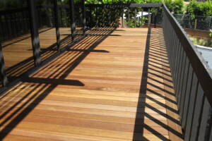 Landscaping Pressure Washing Wood Patio - Landscaping