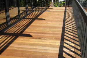 Landscaping Pressure Washing Wood Patio - Landscaping