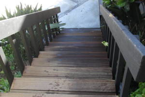 Landscaping Pressure Washing Wood Patio - Landscaping