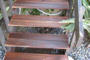 Landscaping Pressure Washing Wood Patio - Landscaping